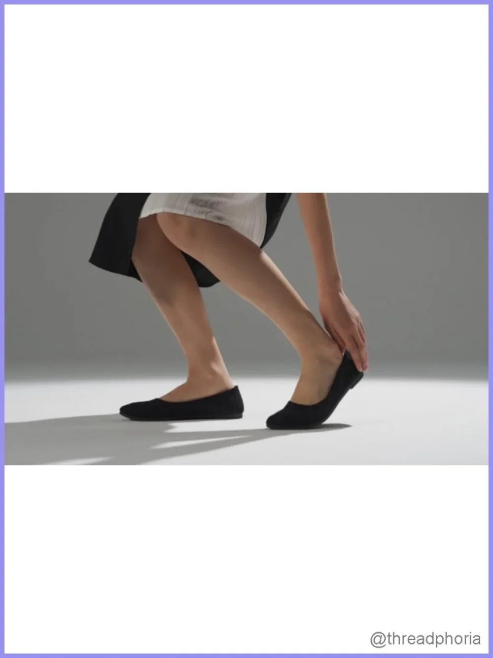 Pointed Toe Ballet Flats Comfy Faux Suede Slip On Work Casual Shoes